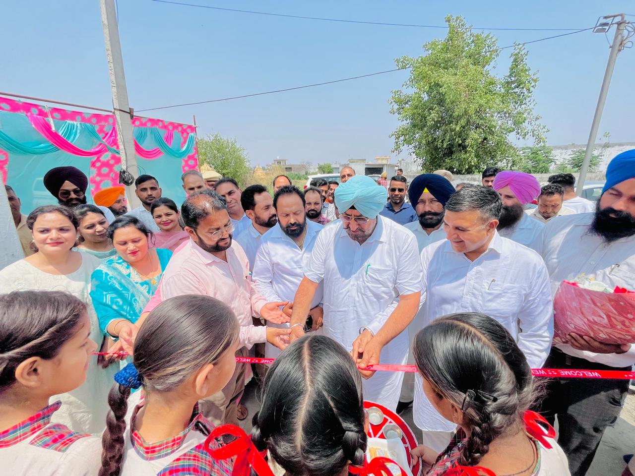 MLA Kuljit Singh Randhawa inaugurates development works worth Rs. 74.61 lakh in schools of villages Dahar, Magra, Jalalpur and Lehli.